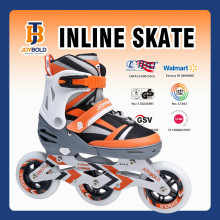 CE EN71 Approved Fashion 3 Wheel Inline Roller Skates, Adults Roller Ski Shoes