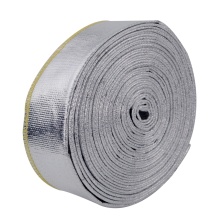 Aluminized Reflective Mylar Foil Heat Shield Fire Sleeve - 10m Roll