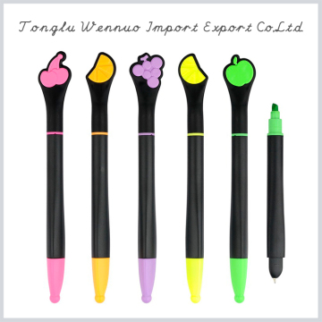 Cheapest writing promotional flower shape highlighter pen