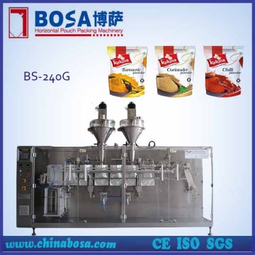Preformed pouch packing machine