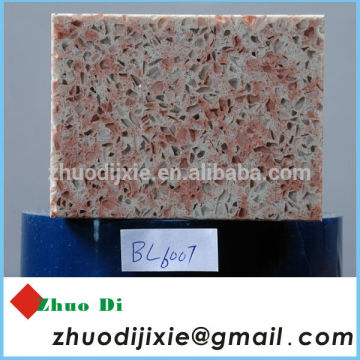 Rose-red quartz stone slab