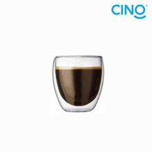 2014 new products borosilicate glass double wall glass cup DG-B-100