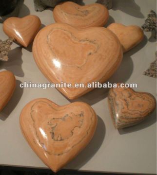 Marble heart sculpture