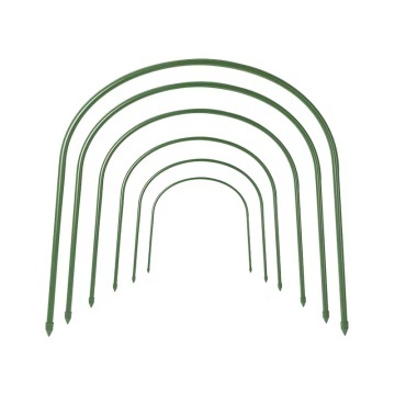 Frame with plastic coated support hoops