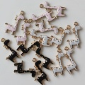 Groothandel Legering Kunstmatige Dier Giraffe Kawaii Kraal DIY Hanger Oorbel Armband Metallic Sieraden Maken: