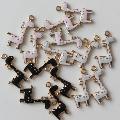 Χονδρικό Alloy Artificial Animal Giraffe Kawaii Bead DIY κρεμαστό βραχιόλι βραχιόλι μεταλλικό κόσμημα