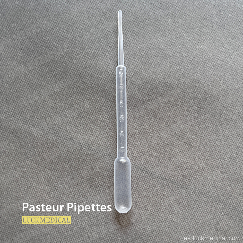 Pipetas Pasteur con bombilla 1 ml 3 ml 5 ml, etc.