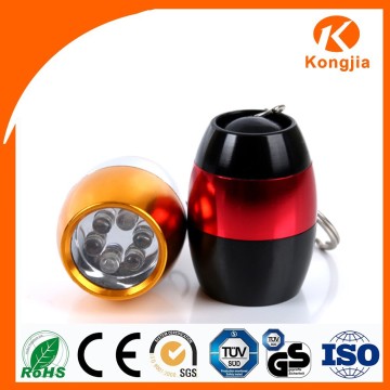 Small Round Battery Led Lights Shape Keychain Rechargable Led Torch Circuit