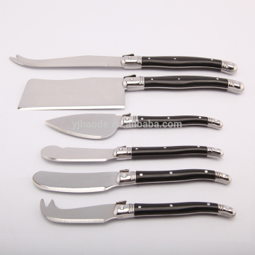 6pcs stainless steel laguiole knife set /cheese knife set for kitchen