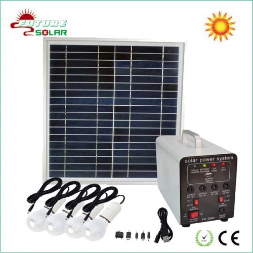 10W Mini Solar Lighting System Fs-S903 (CE, IEC, RoHS approved)