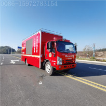 Isuzu fire promotion advertising truck