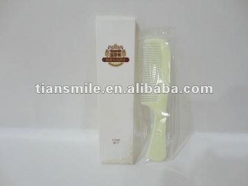 plastic pocket hair comb for hotels