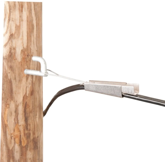 rozsdamentes acél csepp huzalbilincs alkalmazás stainless steel drop wire clamp application