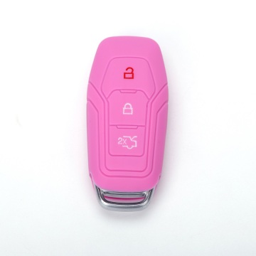 Dmbossed design ford silicone car key holder