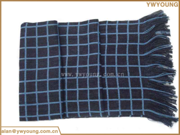 men winter scarf checked style knit scarf patterns for men