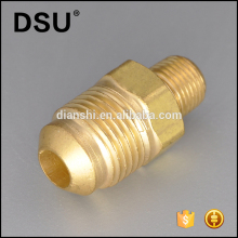 Brass single flare nipple fitting