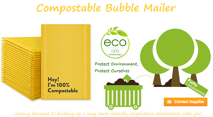 poly mailers 100% compostable bubble mailer