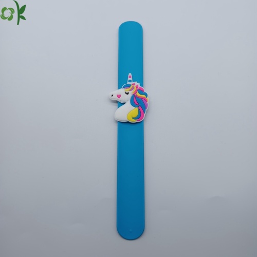 Bracelet de sangle de slap de licorne en silicone