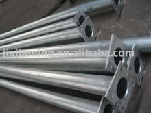 straight yard light pole