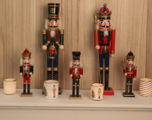 Various models directly Christmas wooden nutcracker
