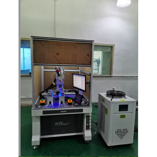 Split laser die welding machine