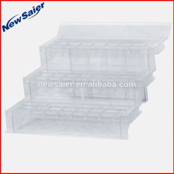 supermarket transparent acrylic display risers