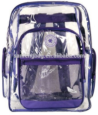 Kids Clear Transparent PVC School Backpack