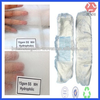 pp fabric disposable adult baby diapers