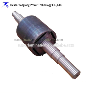 Permanent magnet electric motor rotor core
