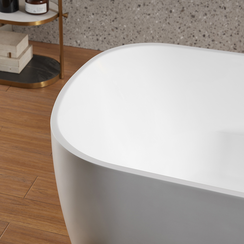 Good Price Freestanding Bathtubs White Acrylic Freestanding Bathroom Tub Durable Bathtub