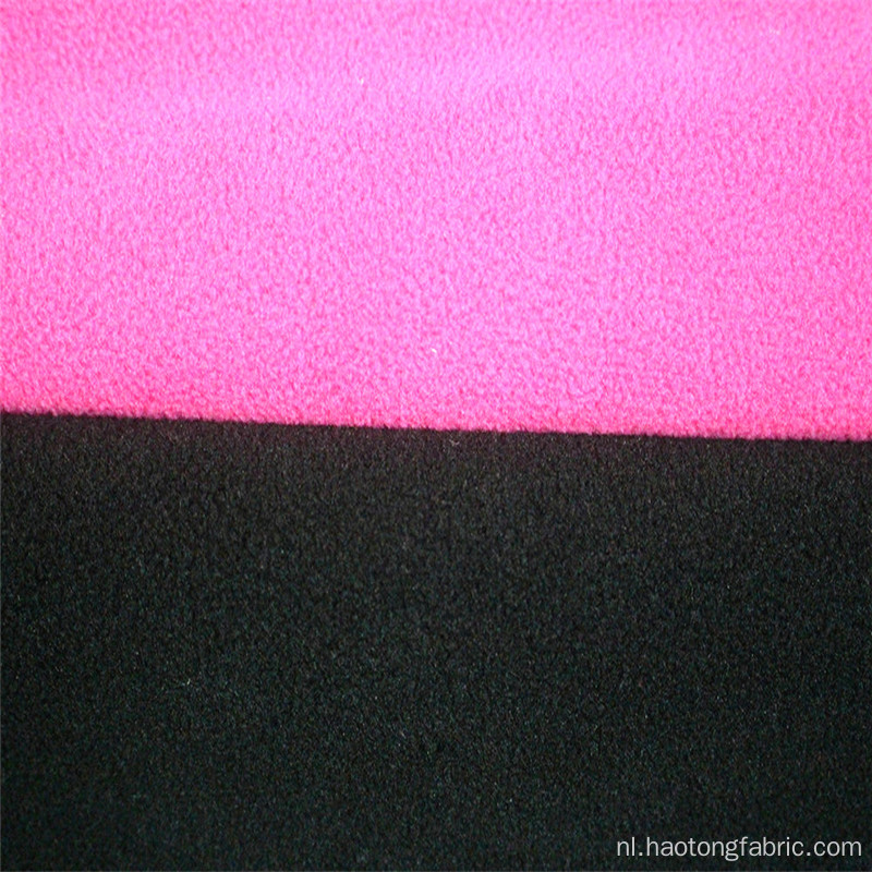 Dubbelkleurige polar fleece effen gebreide composietstof