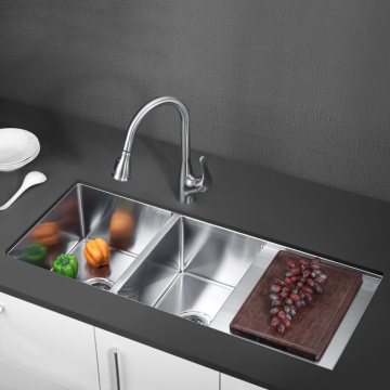 304 Stainless Steel Modern Design Kitchen Drainboard Sink