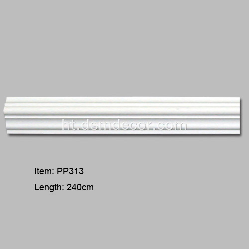 PU dekoratif Plain Panel Moulds