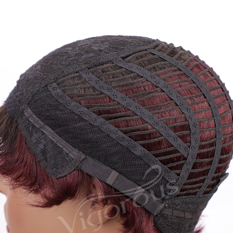 China With Bangs Short Straight Wigs Black Women Bob Cheap Private Label 10A Brazilian 100% Raw Real Extension Human Hair Wigs