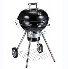 Outdoor Garden luxury black enamel apple shape four legs kettle  barbecue grills