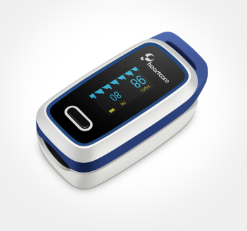 Finger clip pulse oximeter