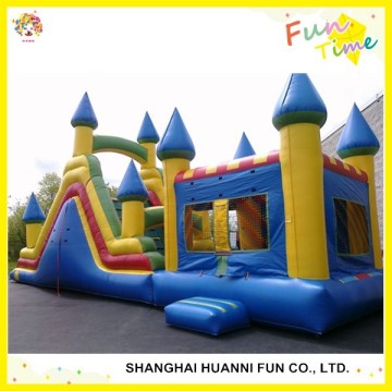 Giant inflatable obstacle slide,inflatable slide obstacle,inflatable slide obstacle combo