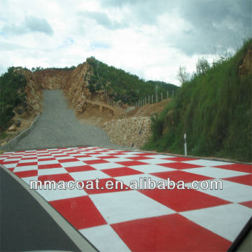 MMA paint colorants for road marking