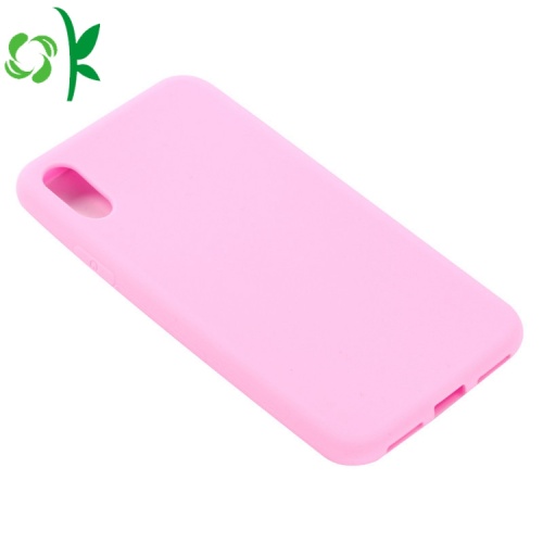 Solid Color siliconen hoesje voor iPhone XS