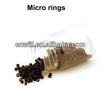 copper micro rings hair extension metal ring micro ring with screw 4.0mm