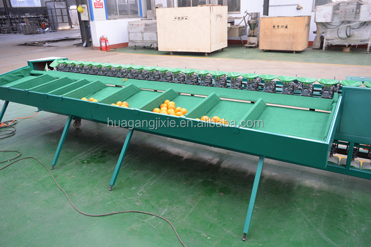Automatic tomato fruit weight sorter pomegranate sorting machine mandarin and orange grading sorting machine.