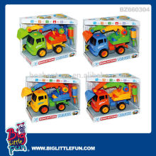 Kids assembling toys friction toy excavator truck