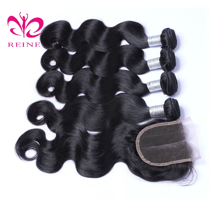 Factory Wholesale 8A Grade 100% Peruvian Human Hair, Unprocessed Virgin Body Wave Peruvian Hair Bundles with Closure