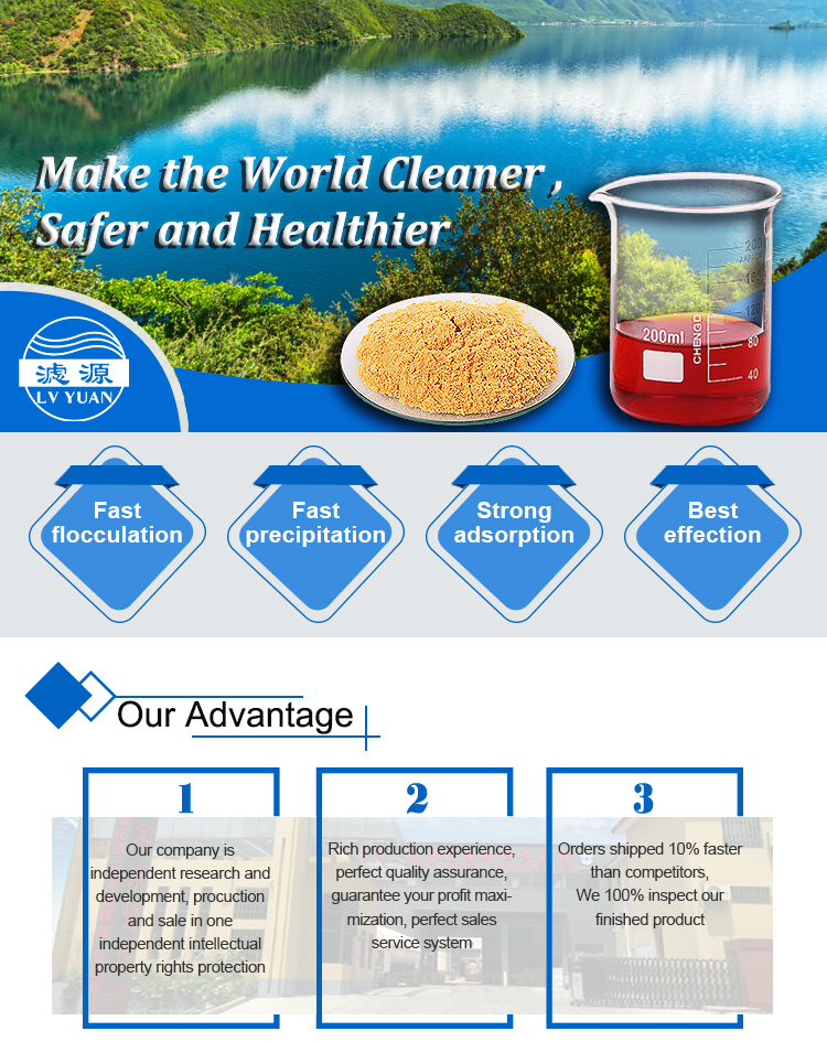 Lvyuan paper chemical deinking agent remove the ink from fiber poly ferric sulfate msds