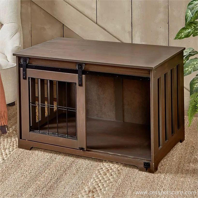 Pet Cage Furniture Style Wood House Indoor Kennel