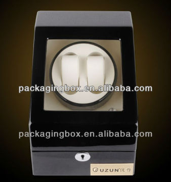 rotating watch key locked wooden boxes