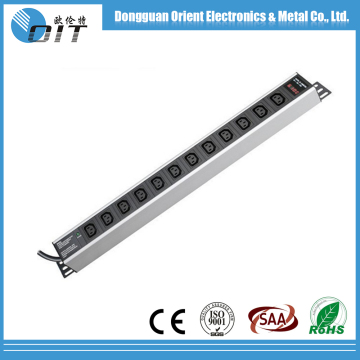 10A output 12 outlet IEC C13 cabinet PDU