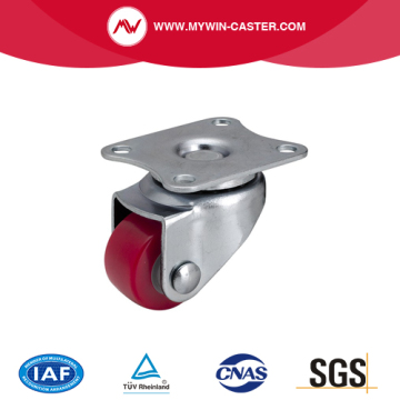 Mini 1 Inch 30kg Plate Swivel TPU Caster