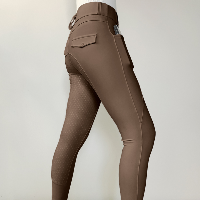 Nouveau style deux poches pantalon d&#39;équitation noir