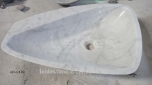 New design white marble basin marble lavabo irregular shape basin